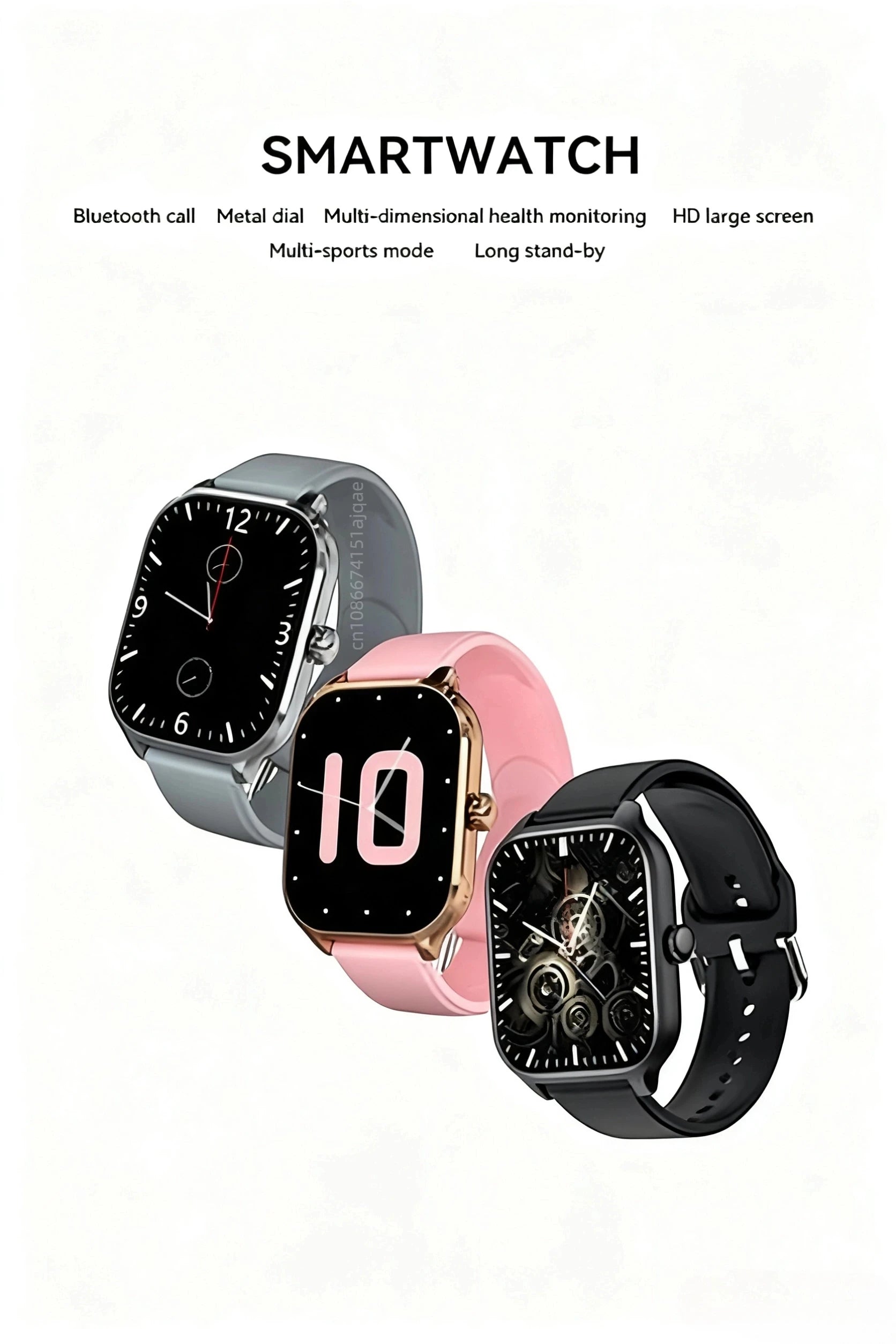 HOMEFISH H9 Intelligent Watch Bluetooth Call Remote Photography Sleep Monitoring Multiple Sports Modes Heart Rate Blood