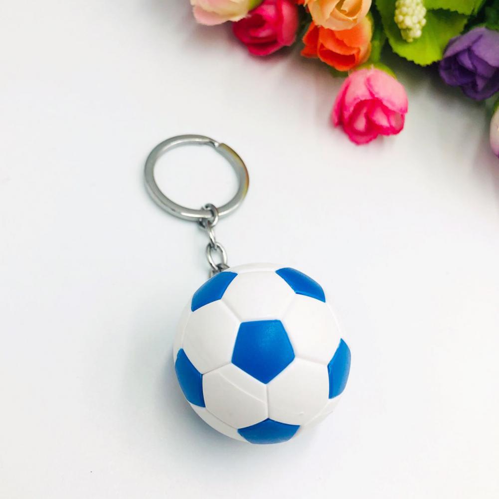 Football Key Chain Three dimensional Football Key Holder Souvenir Gifts Mini Soccer Key Pendant Sports Ornament for