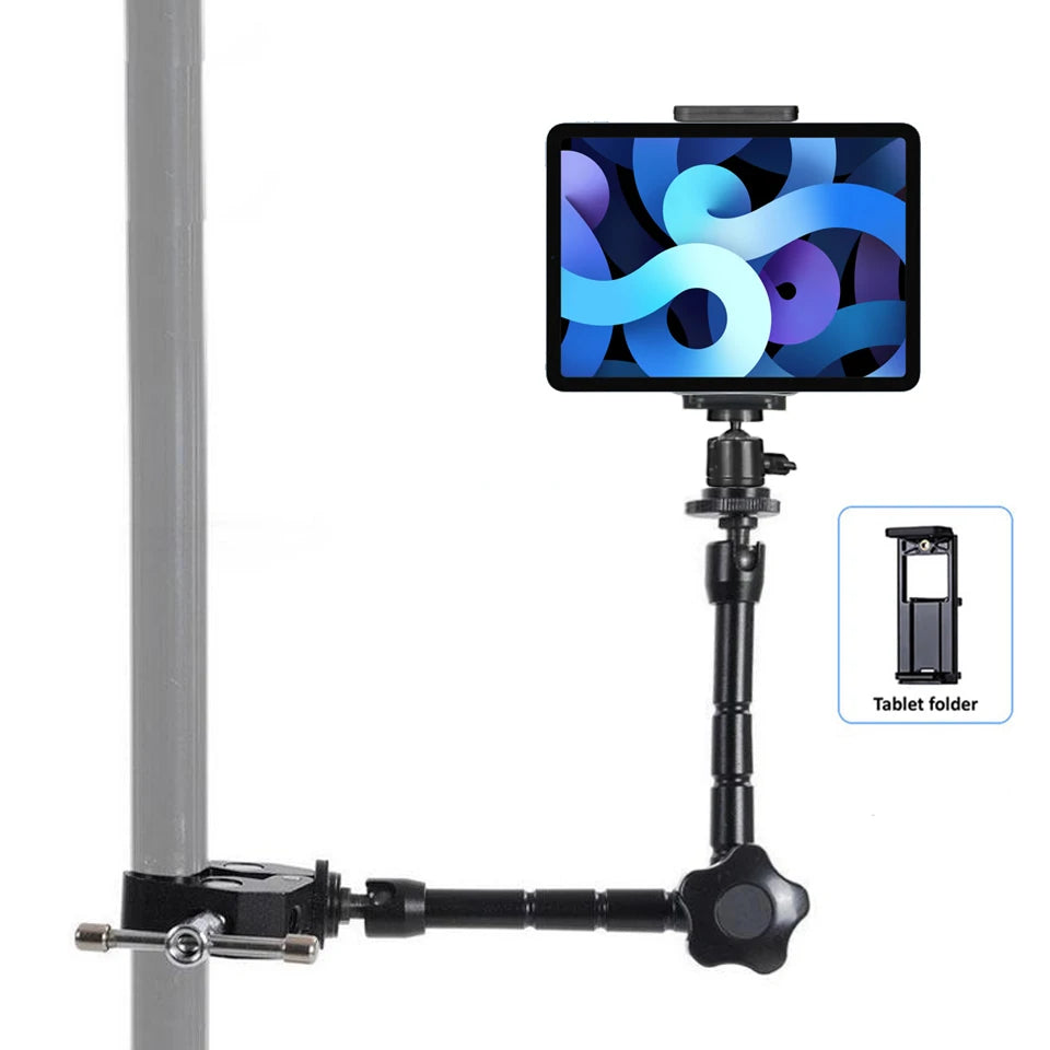 4-11 inch Tablet Car Holder Magic Arm Clamp with 1/4" Adapter for iPad Back Seat Supporter Stand Phone Tablet Accessories in Car