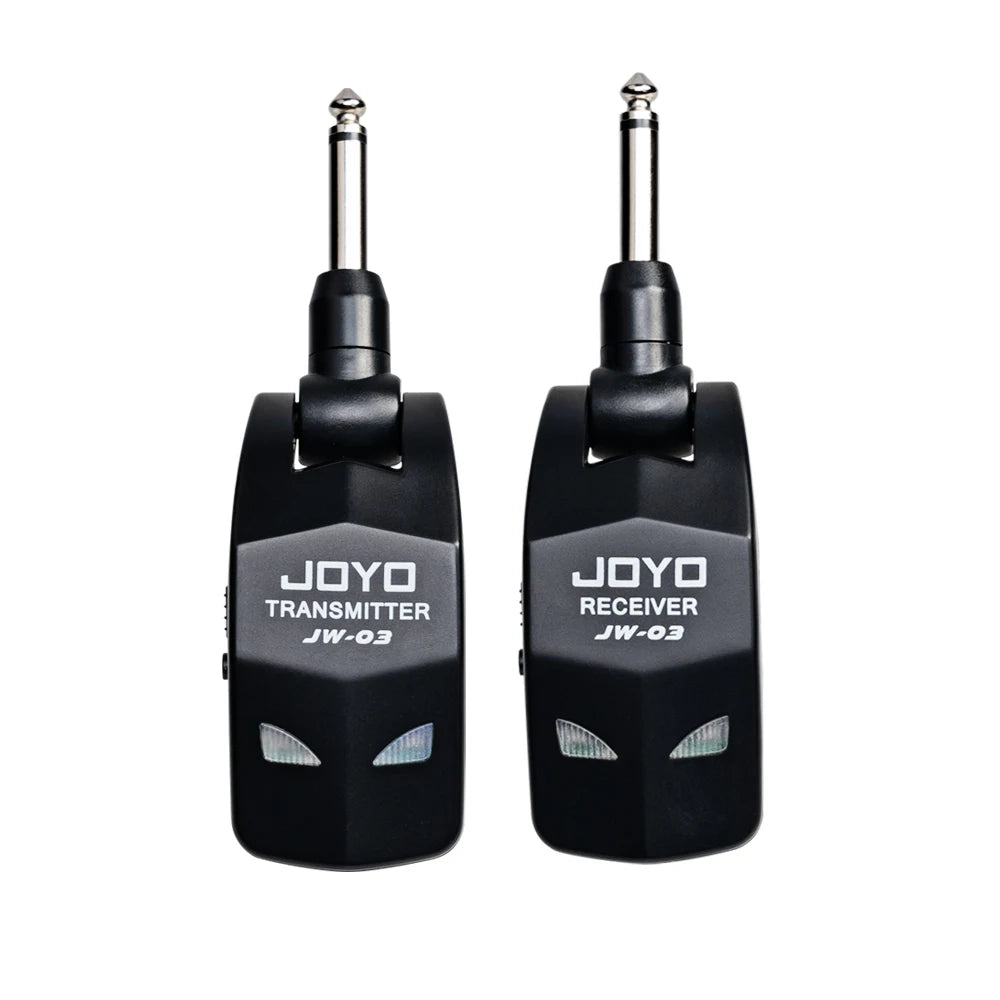 JOYO JW-03 Wireless Guitar System 2.4GHz Low Latency 20M Range Wireless Transmitter Receiver for Electric Guitar Bass Amplifier