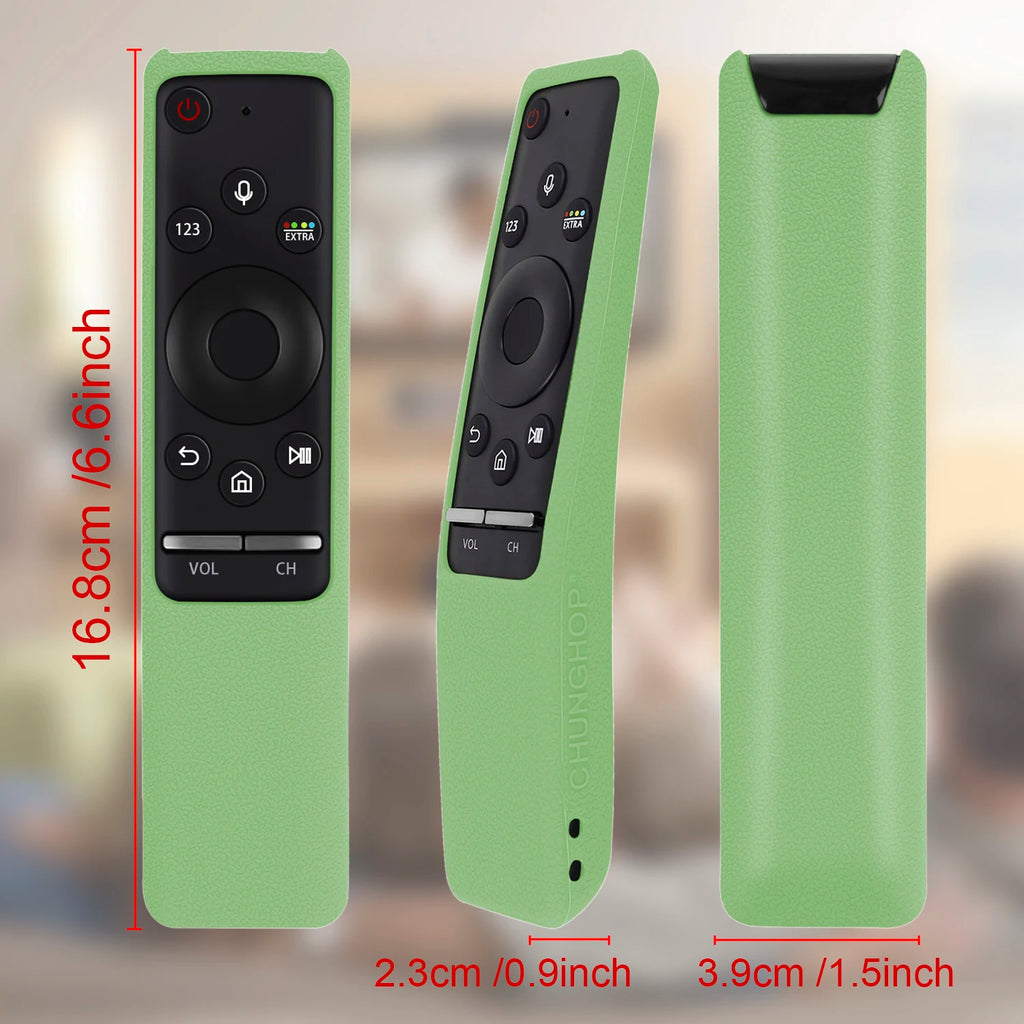 BN59-01312B Silicone Cover Fit for Samsung TV Voice Remote Control Case BN59-01312H BN59-01312F BN59-01312M RMCSPR1B Shockproof