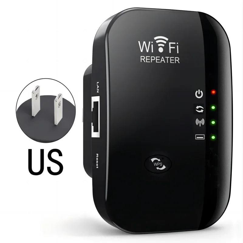 Wireless WiFi Range Extender 300M Signal Booster Repeater Network Amplifier Compatible with Most Routers EU US Plug