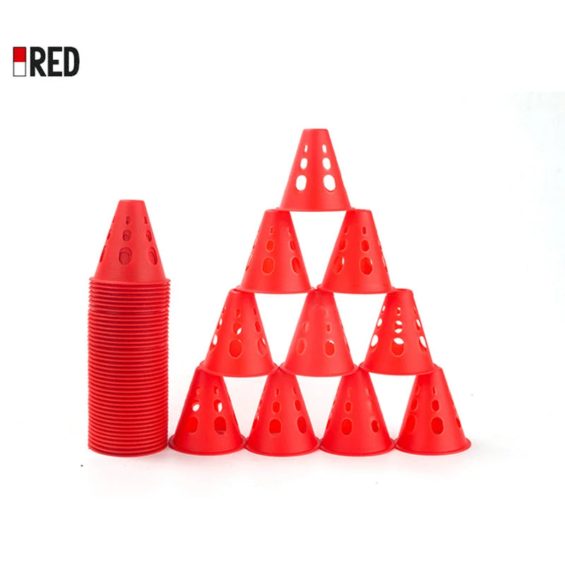 1pcs Marking Training Road Cone Roller Skating Piles Portable Multifunctional Skates Roadblocks Soccer Training Obstacles Props