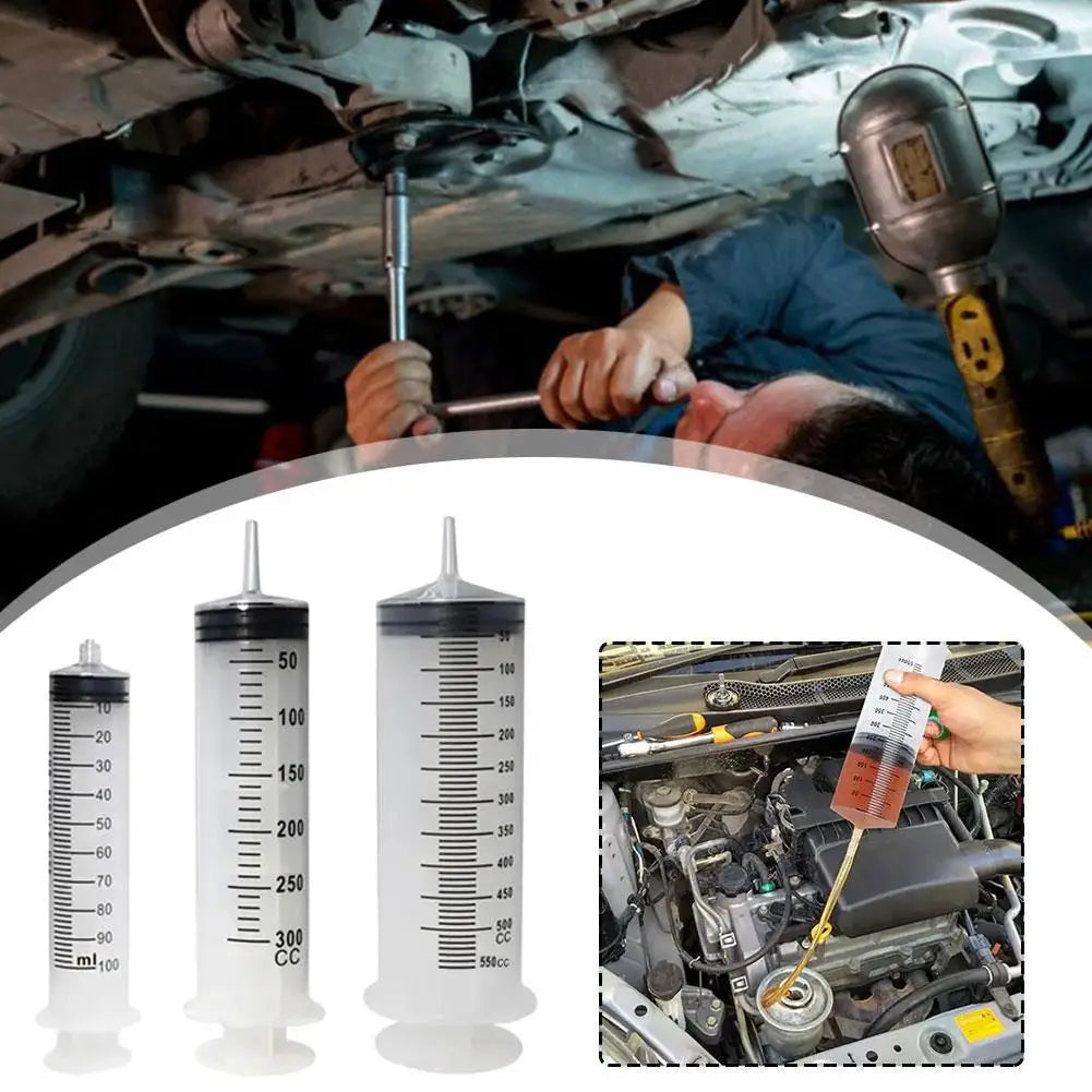 100/300/550ml Grote Capaciteitsspuiten Herbruikbare Naaldvat Oliepomp met 1m Slang voor Huisdieren Voeding Metpomp Vacuümspuit