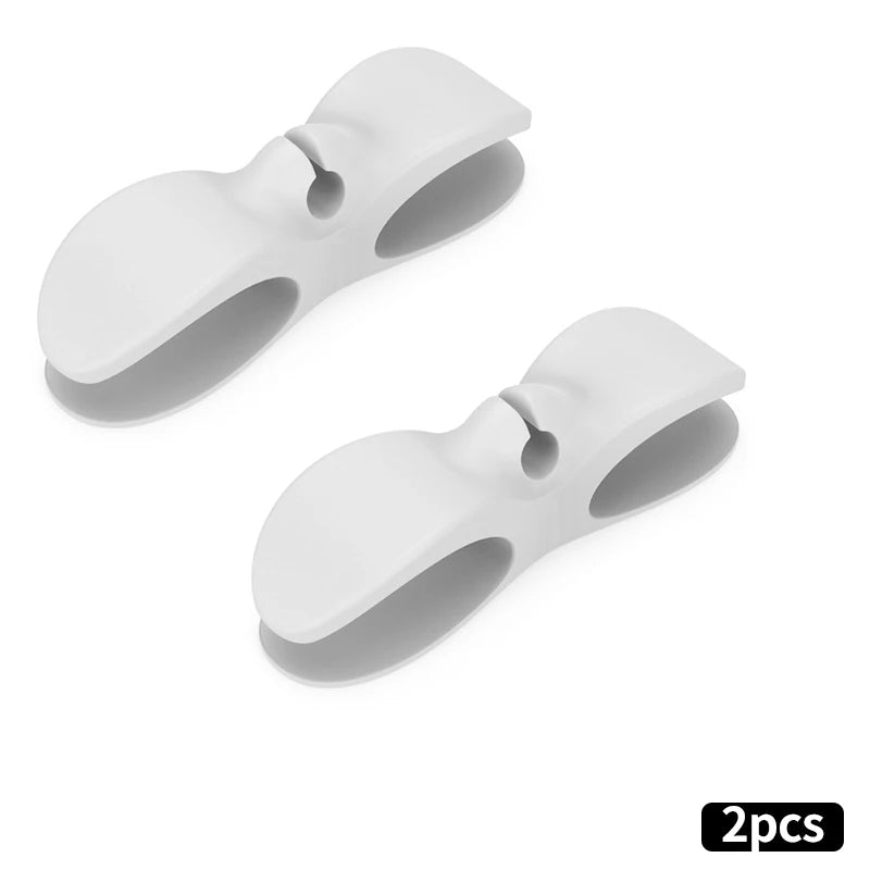Cabinet Door & Countertop Cord Organizer | Heavy-Duty Adhesive Wire Plug Holder for Microwave Rice Cooker Appliance Storage