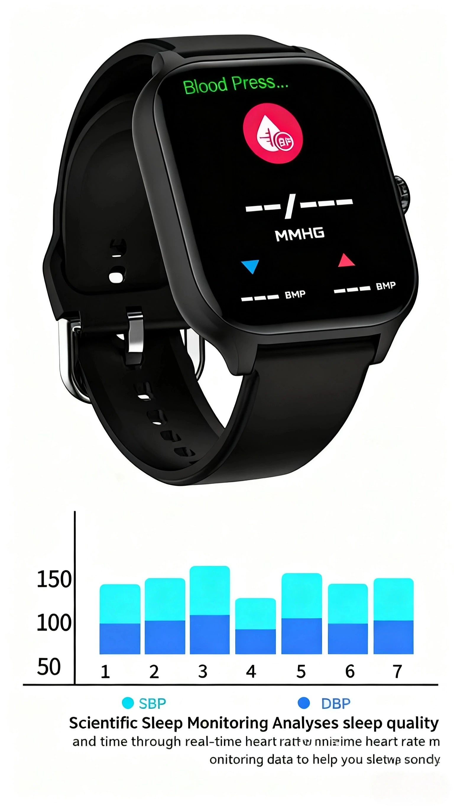 HOMEFISH H9 Intelligent Watch Bluetooth Call Remote Photography Sleep Monitoring Multiple Sports Modes Heart Rate Blood