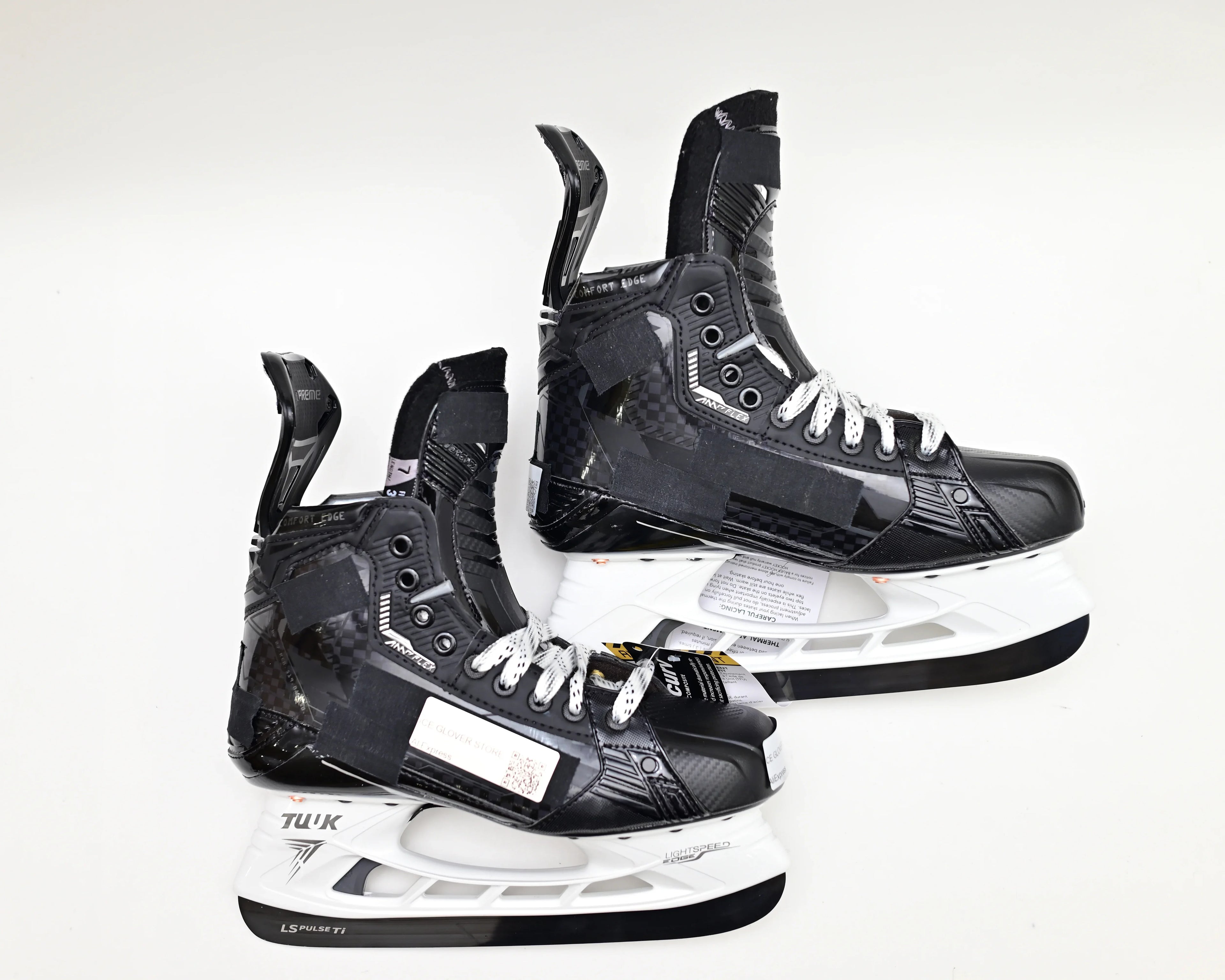 Thermalform Heat Molding hockey Skate Curv Composite Steel Blade Real Ice Hockey Carbon Fiber Customizable Performance Fit Light
