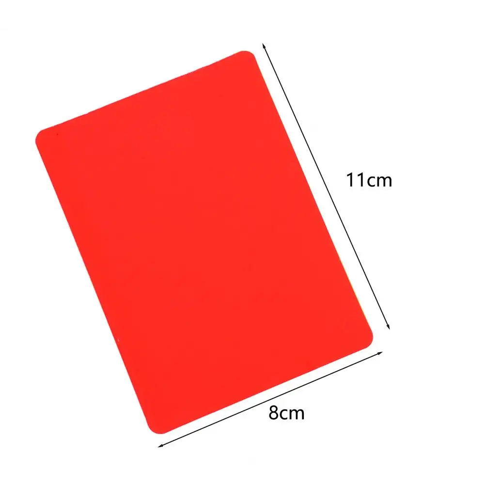 Soccer Referee Red Yellow Cards PVC Football Referee Red And Yellow Cards Referee Tool Warning and Ejection Cards