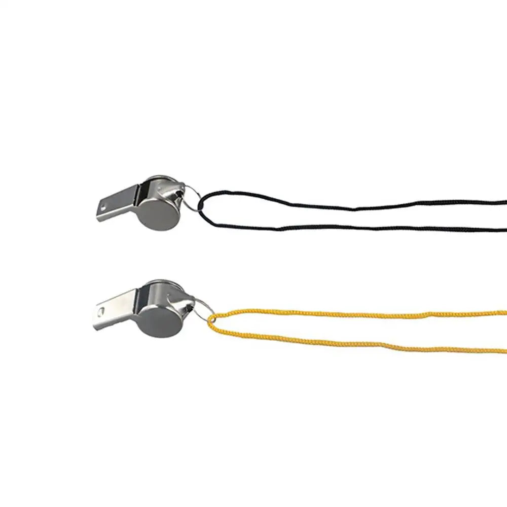 Team Sport Loud Metal Whistle With Rope Strong Stainless Steel Whistles Professional Portable Referee Whistles Training