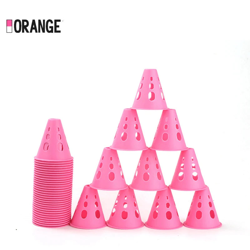 1pcs Marking Training Road Cone Roller Skating Piles Portable Multifunctional Skates Roadblocks Soccer Training Obstacles Props