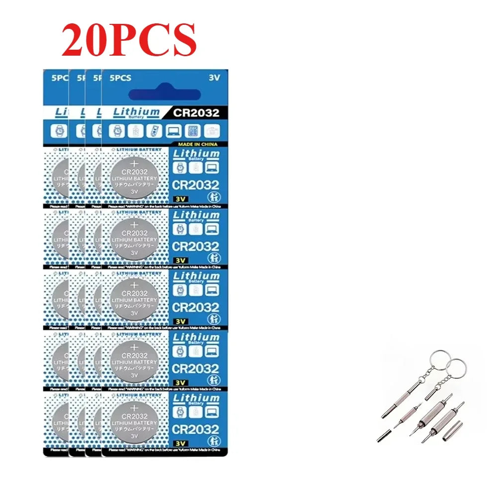 2-50Pcs 200mAh CR2032 2032 DL2032 ECR2032 3V Lithium Battery For Watch Toy Calculator Car Key Remote Control Button Coin Cells