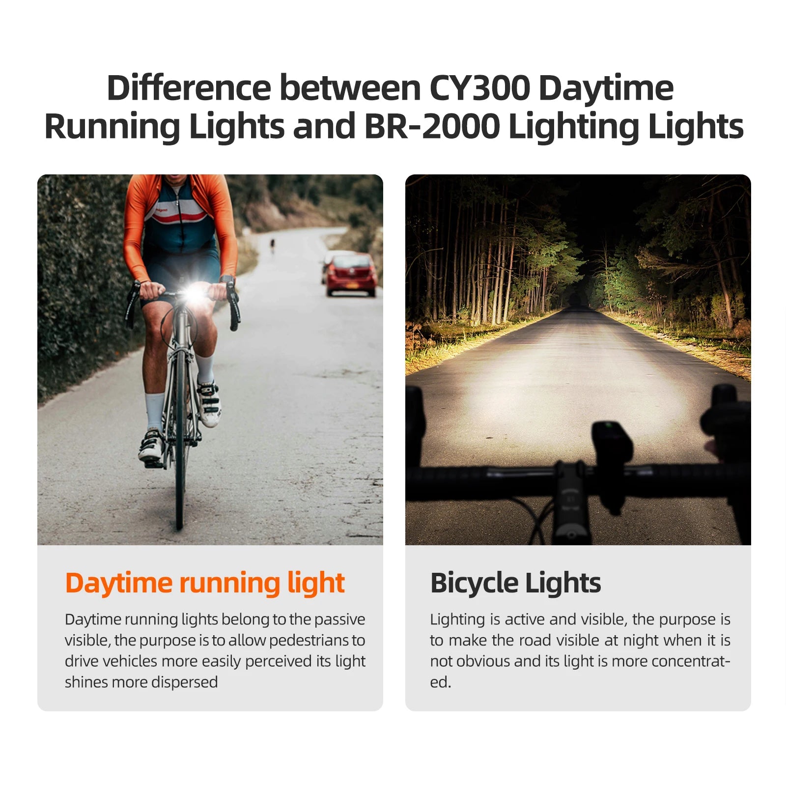 CYCLAMI Bicycle Headlights Front Light  Type-C Charging Waterproof MTB Road Bike Lights Cycling Accessories
