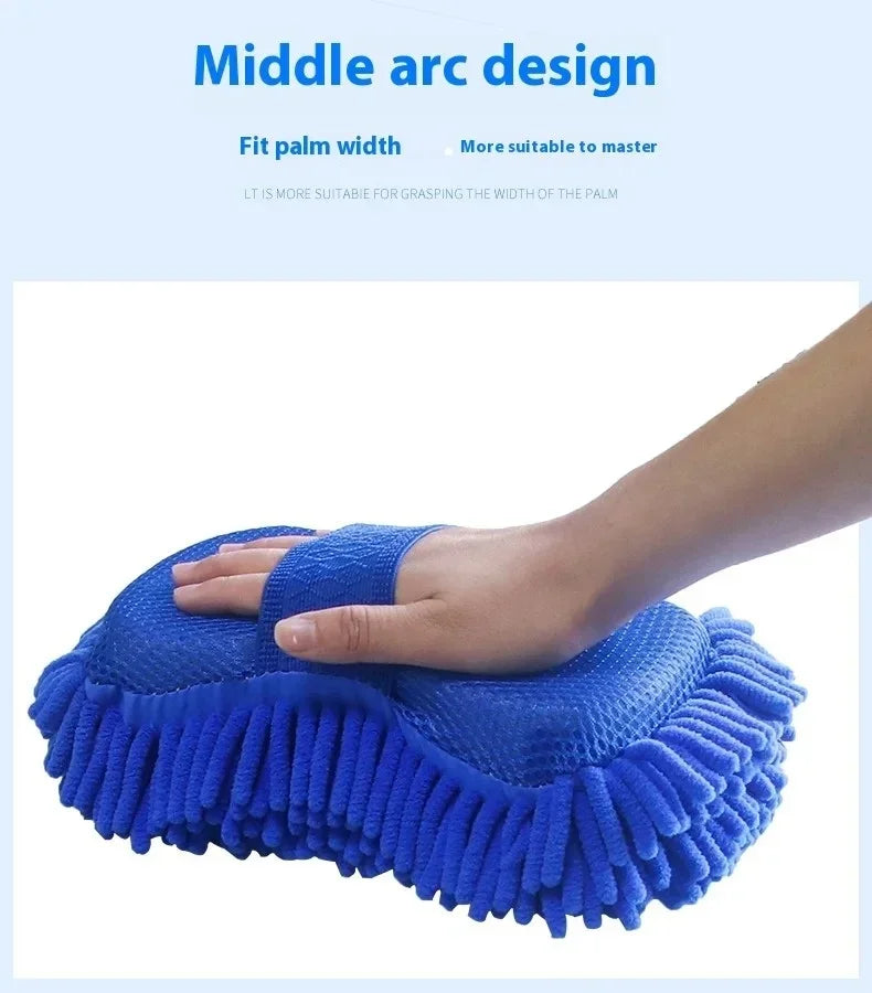 Superfiber Gloves Modeling Car Wash Sponge Clean Car Care Details Brush Clean Sponge Car Gloves Available On Both Side Auto Part