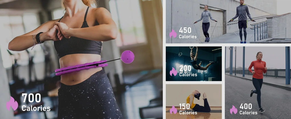 Fitness circle, detachable hula hoop, abdominal fat reduction hula hoop, women's home-use fitness body massage equipment