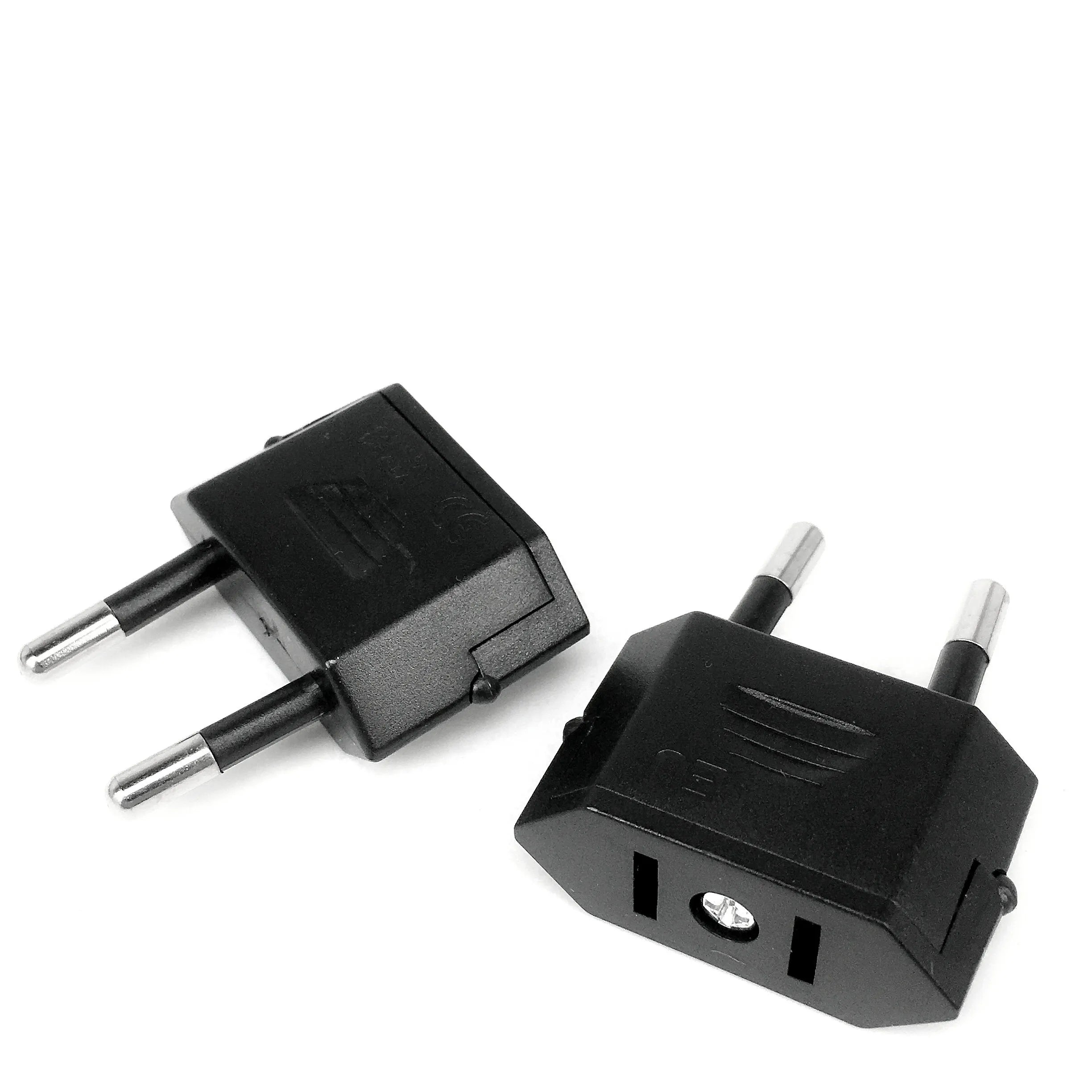 1pcs US/EU American Socket Adapter 2pin 4.0mm European EU To US plug Power adapter Converter Electrical Socket  Outle