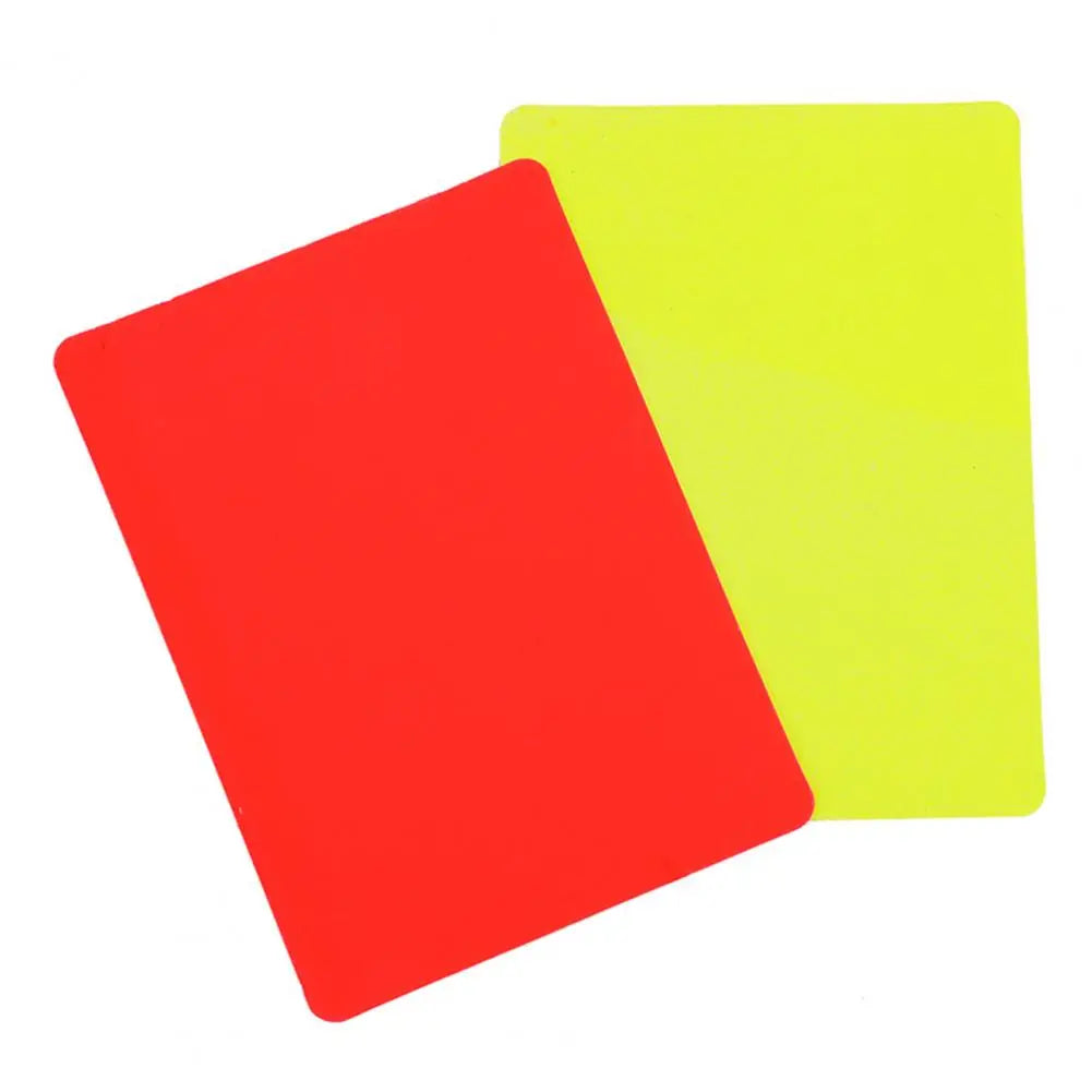Soccer Referee Red Yellow Cards PVC Football Referee Red And Yellow Cards Referee Tool Warning and Ejection Cards