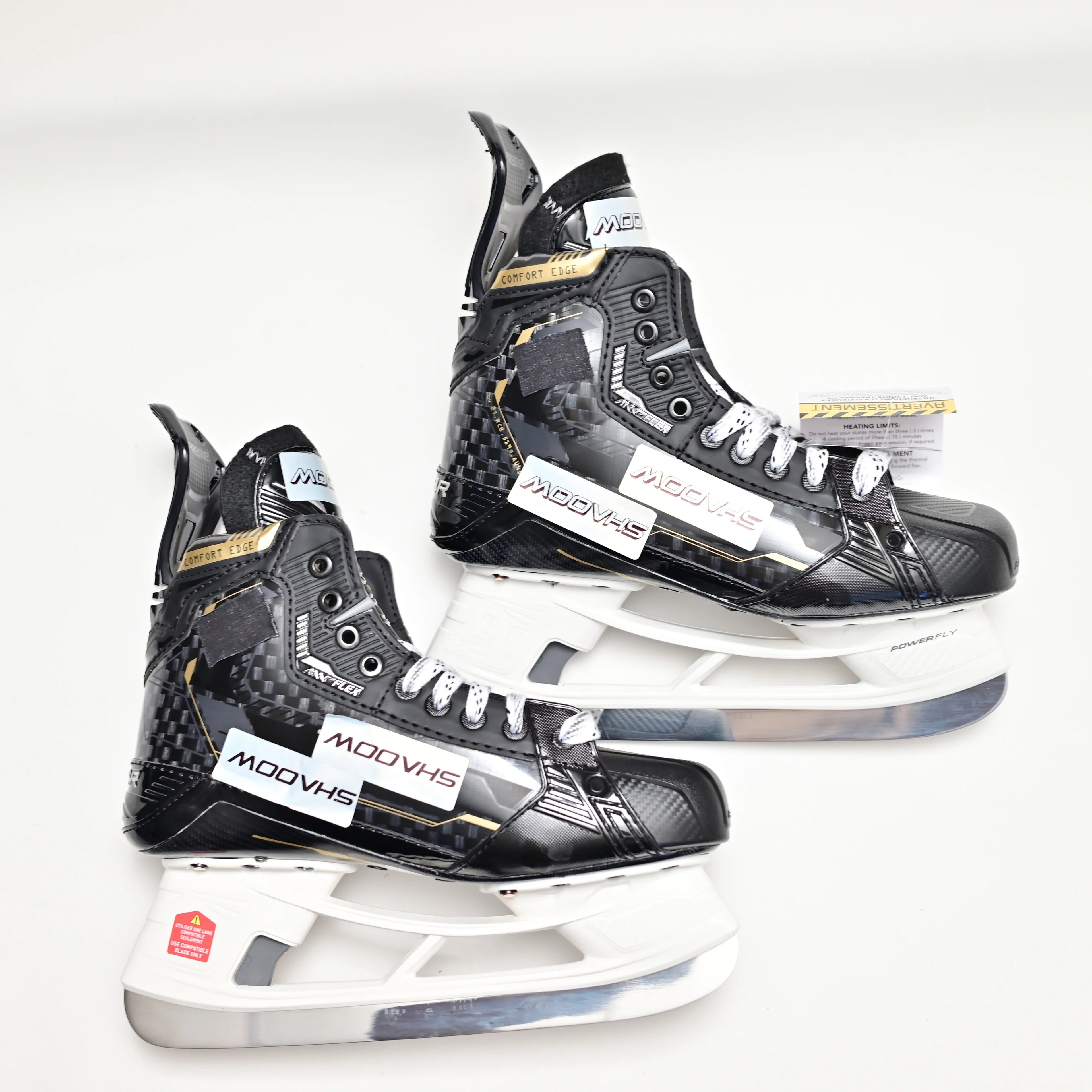 [Gold Skate]Carbon Fiber Composite Steel Blade, Real Ice Hockey, Customizable Performance, Fit Light