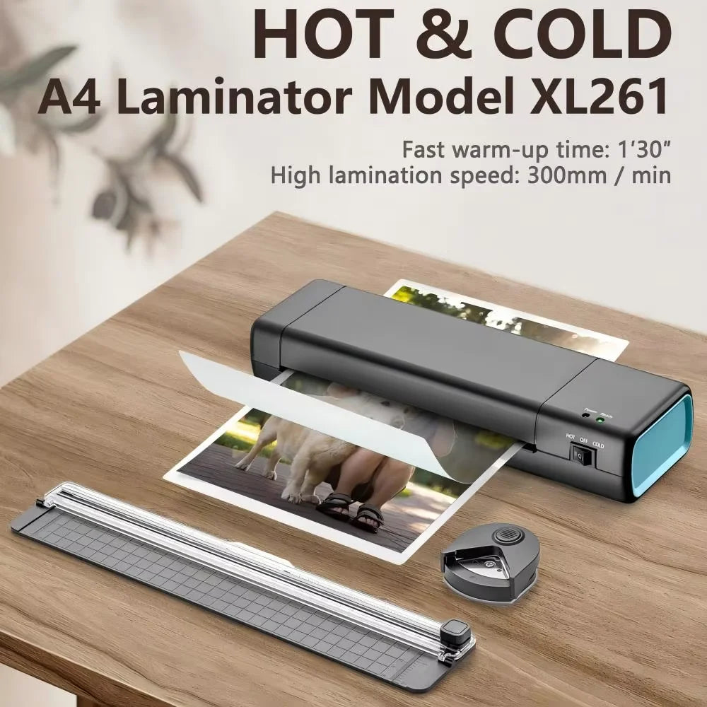 New Plastic Sealer with 10 Sheets Laminating Film, 9 Inch Hot and Cold Laminator, Hot and Cold Laminator for Home School Office