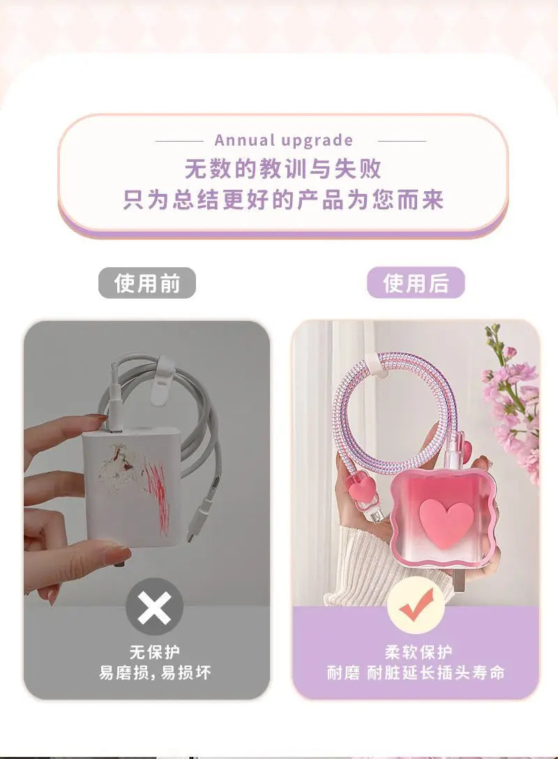 For Xiaomi 33W Data Cable Protective Cover Note/11/12/13/pro/k60/k50 Redmi Charger Head Protective Cable Cover Case