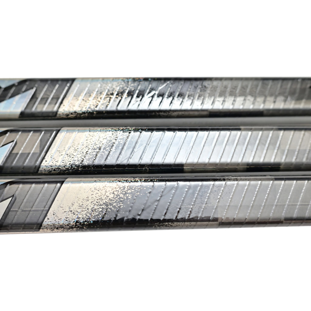 [2-Pack][SR][LKP][Tigger 10CLK][Black] Pro Classic Low Kick Point CLK Carbon Fiber Real Ice Hockey Sticks Light Weight 390g