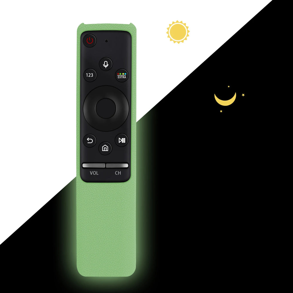 BN59-01312B Silicone Cover Fit for Samsung TV Voice Remote Control Case BN59-01312H BN59-01312F BN59-01312M RMCSPR1B Shockproof