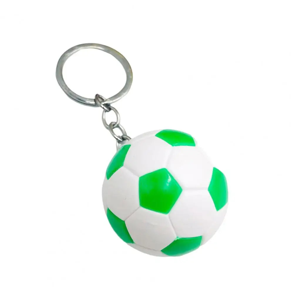 Football Key Chain Three dimensional Football Key Holder Souvenir Gifts Mini Soccer Key Pendant Sports Ornament for