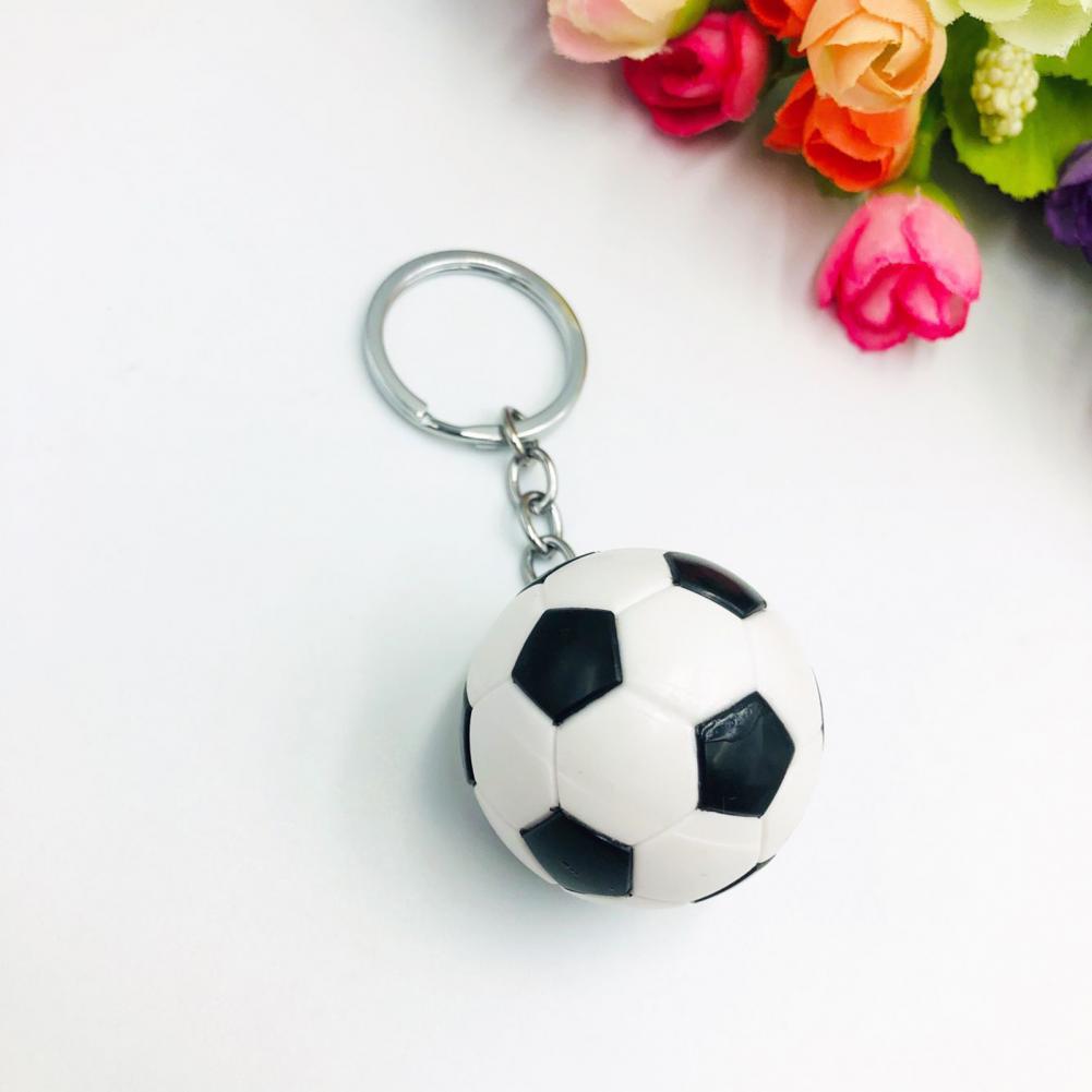 Football Key Chain Three dimensional Football Key Holder Souvenir Gifts Mini Soccer Key Pendant Sports Ornament for