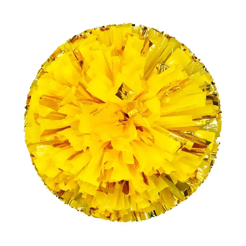Colorful Cheerleading Pom Poms Girls Kids Finger Cheer Balls Gold Silver Purple Blue Red Green Dance Cheerleading Accessories