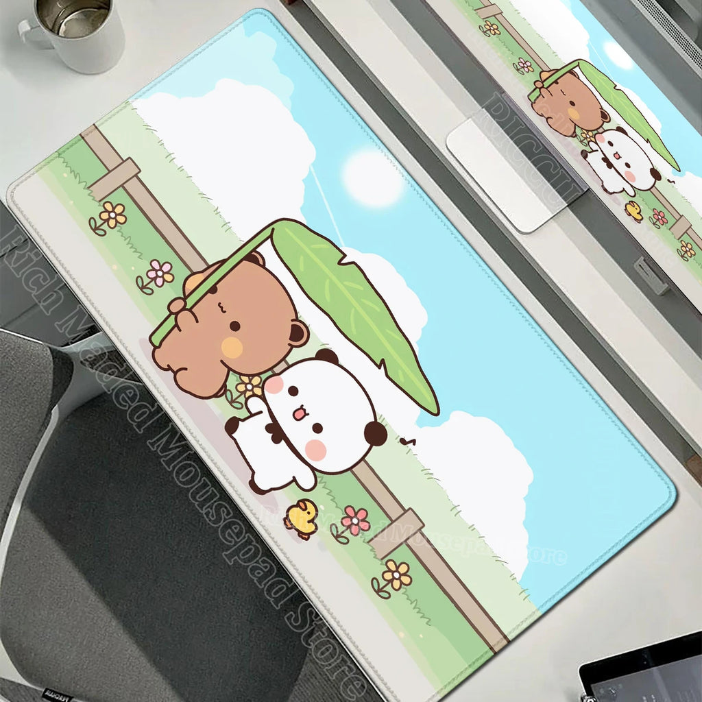 Cartoon Bubu Dudu Cute Deskmat Xxl Gamer Mouse Pad Anime Computer Table Mat Pc Accessories Mousepad Large Mats Office Mause Pads