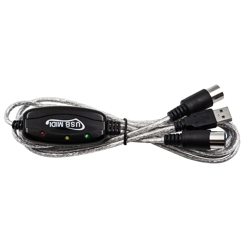 NEW Audio Cable Keyboard to PC USB MIDI Cable Converter PC to Music Keyboard Cord USB IN-OUT MIDI Interface Adapter Accessories