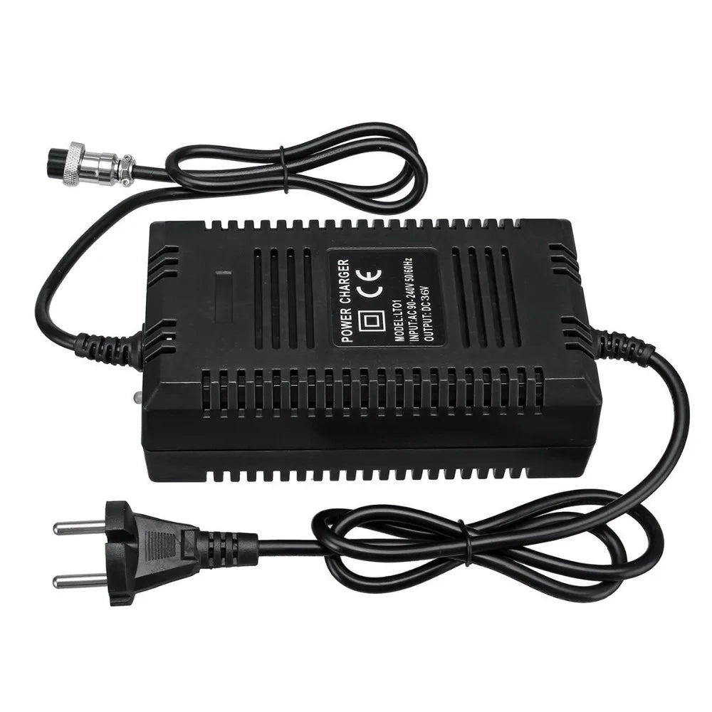 36V 2A Smart Charger For AGM VRLA Lead Acid Gel Battery 36V 10AH 12AH 20AH With 3 Pins GX12 12mm Connector EU Plug AC110-220V
