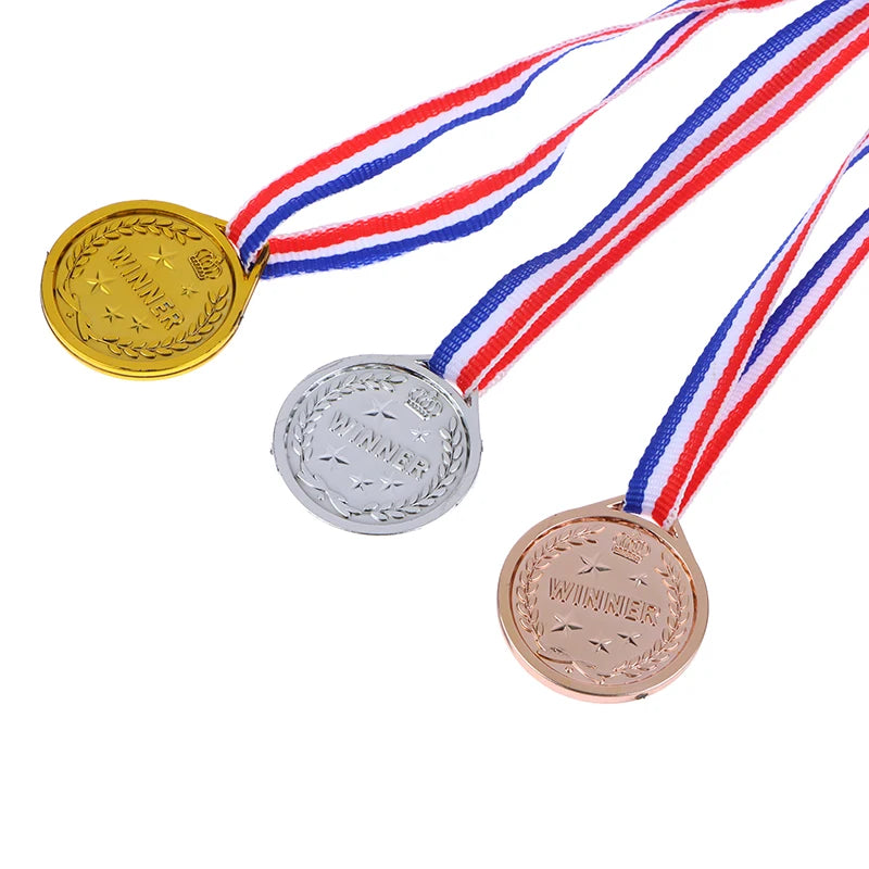 Crown Gold Silver Bronze Award Medal Reward Football Competition Prizes Award Medal For Souvenir Gift Outdoor Sport Kids Toys