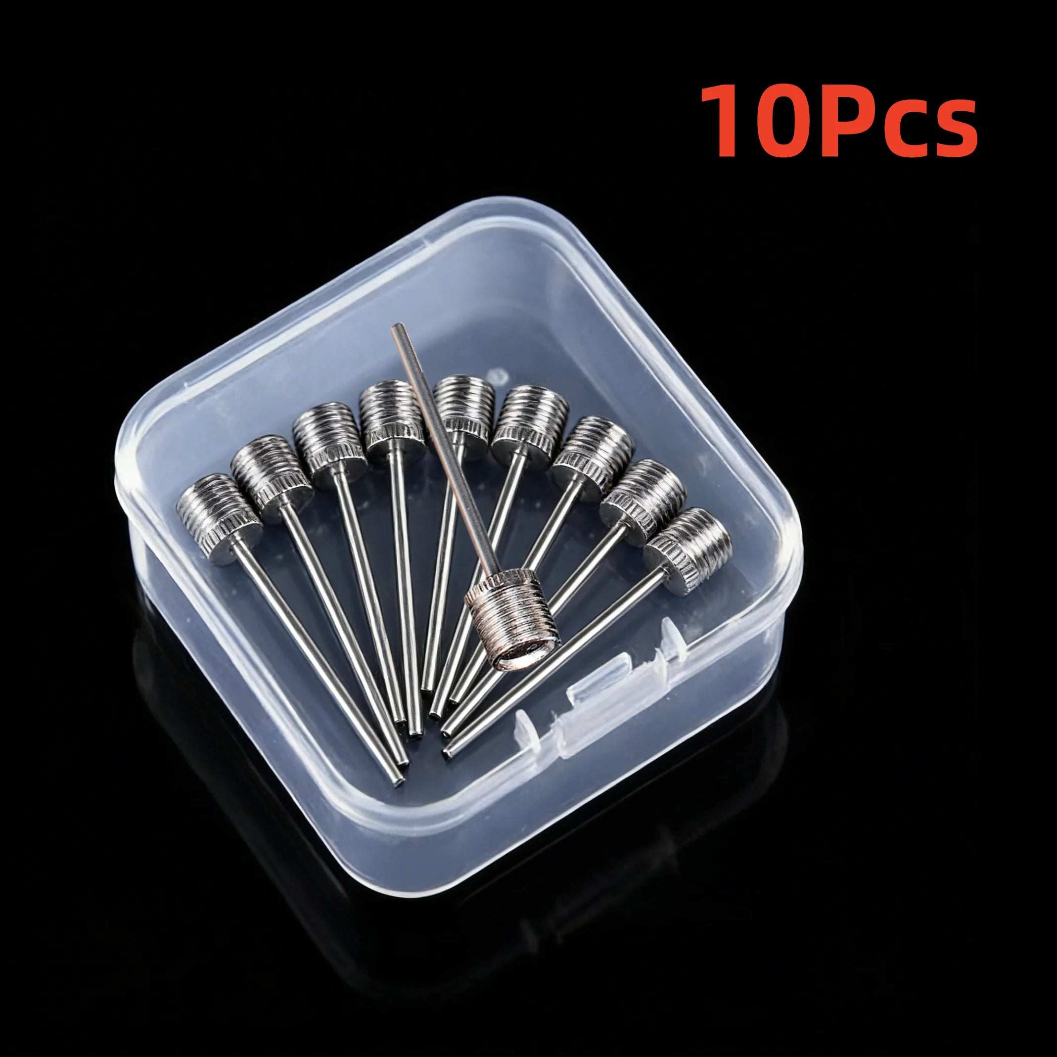 10/20/100Pcs Ball Air Needle Stainless Steel Pump Pin Basketball Inflating Pump Needle Football Inflatable Valve Adaptors Nozzle
