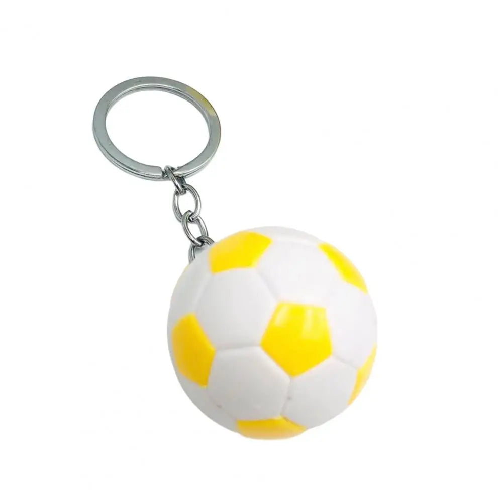Football Key Chain Three dimensional Football Key Holder Souvenir Gifts Mini Soccer Key Pendant Sports Ornament for