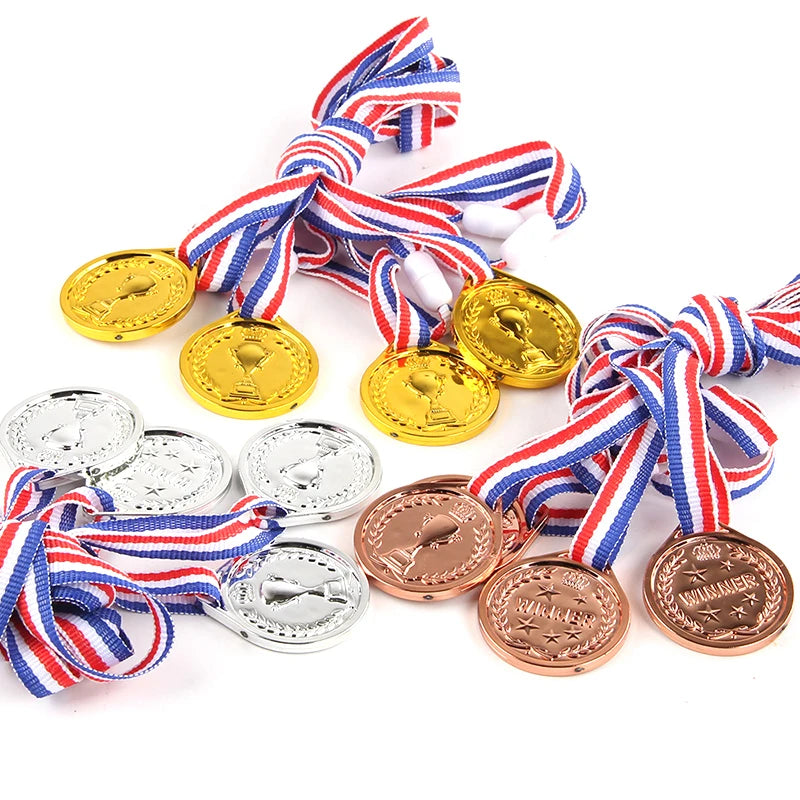 Gold Silver Bronze Award Medal Winner Reward Football Competition Prizes Award Medal For Souvenir Gift Outdoor Sport Kids Toys