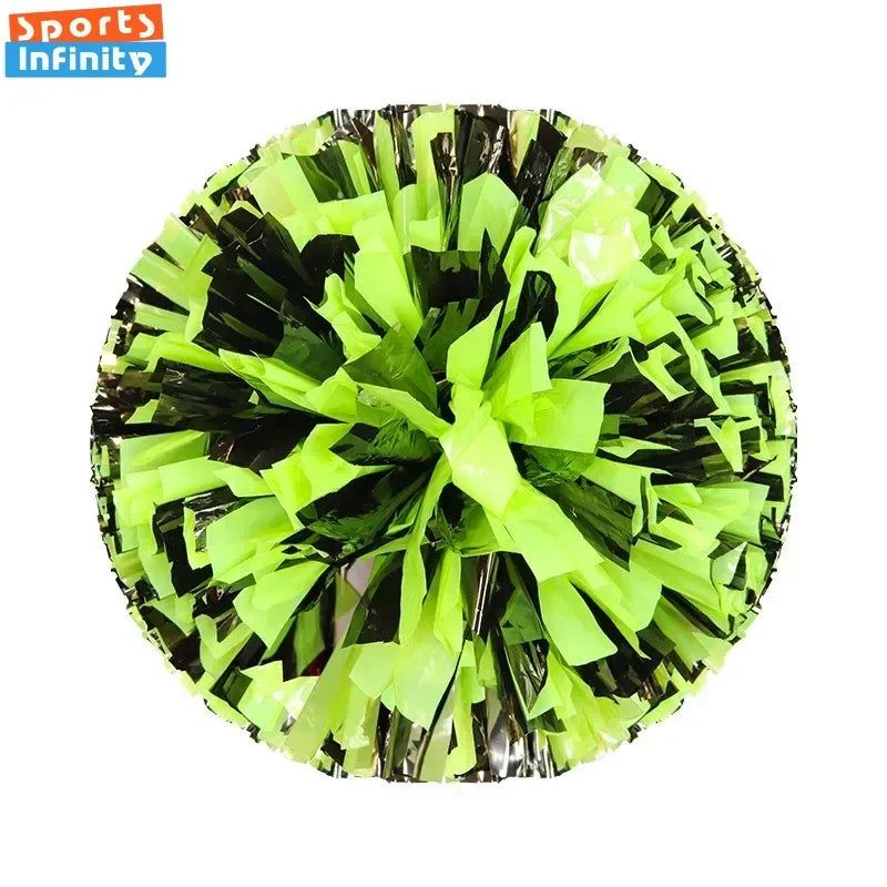 Colorful Cheerleading Pom Poms Girls Kids Finger Cheer Balls Gold Silver Purple Blue Red Green Dance Cheerleading Accessories