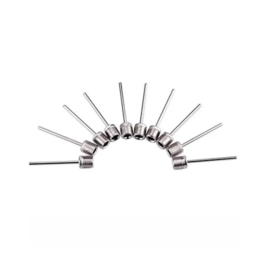 10/20/100Pcs Ball Air Needle Stainless Steel Pump Pin Basketball Inflating Pump Needle Football Inflatable Valve Adaptors Nozzle