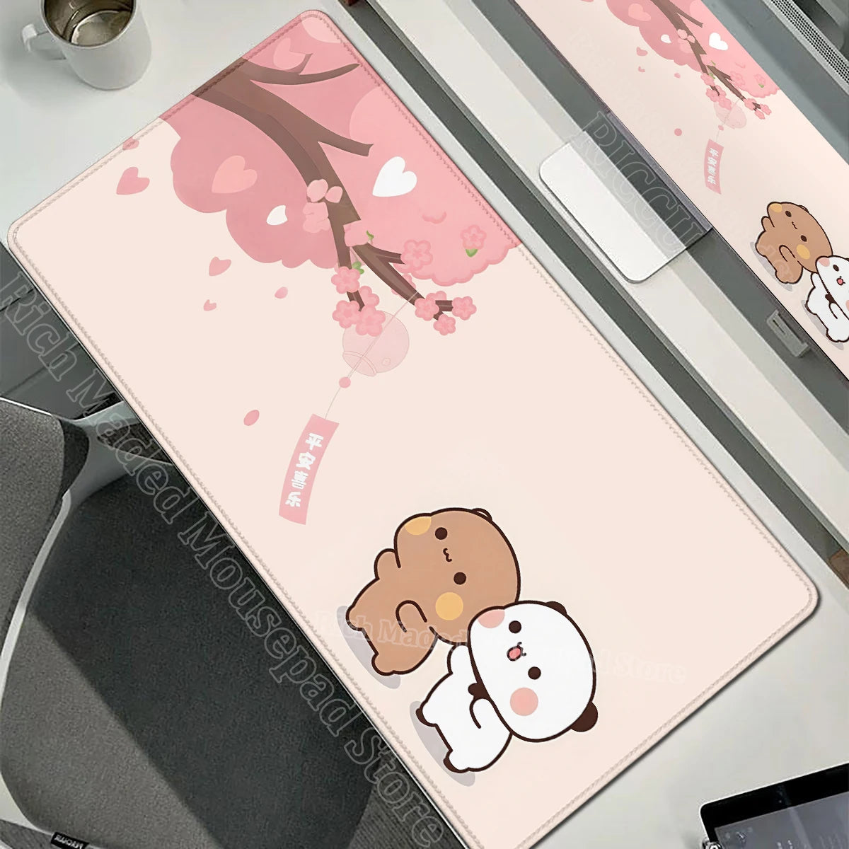 Cartoon Bubu Dudu Cute Deskmat Xxl Gamer Mouse Pad Anime Computer Table Mat Pc Accessories Mousepad Large Mats Office Mause Pads