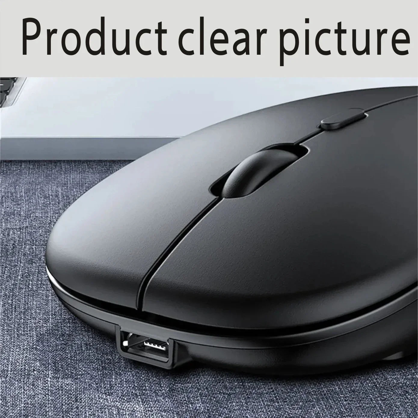 Computer Wireless USB Mouse Bluetooth   Rechargeable Dual Mode 5.0  with Office Gamer Desktop Mouse for PC Laptop