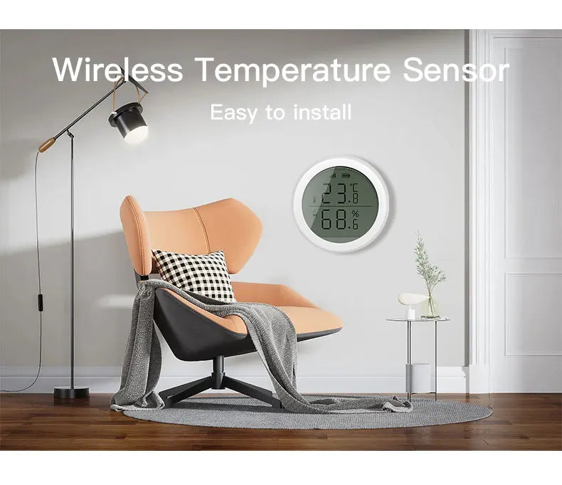 Tuya ZigBee Temperature and Humidity Sensor With LCD Smart life APP Google Alexa Voice Control Support Multi-mode Gateway Option