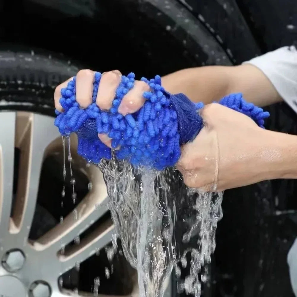 Superfiber Gloves Modeling Car Wash Sponge Clean Car Care Details Brush Clean Sponge Car Gloves Available On Both Side Auto Part
