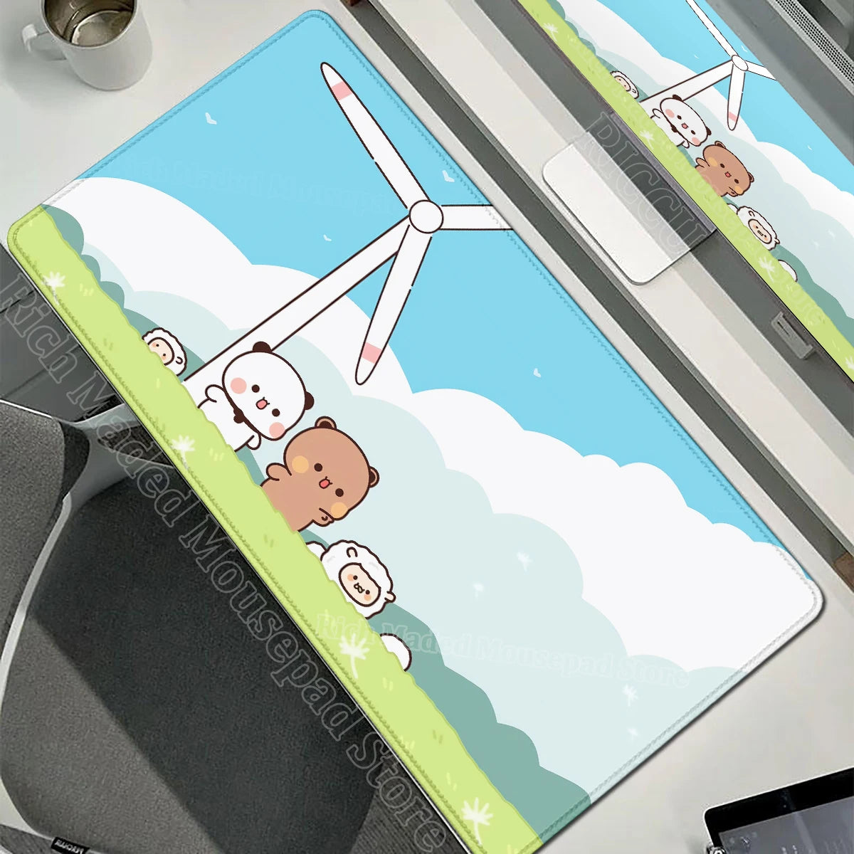 Cartoon Bubu Dudu Cute Deskmat Xxl Gamer Mouse Pad Anime Computer Table Mat Pc Accessories Mousepad Large Mats Office Mause Pads